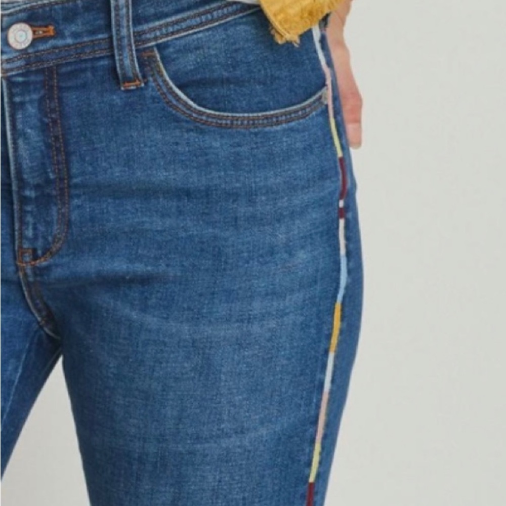 Anthropologie Pilcro And The Letterpress Slim Boyfriend Crop Jeans Size 30 - Picture 4 of 15